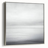 Framed canvas artwork showcasing an abstract landscape with a silver frame, highlighting vibrant colors and textures. Ideal for modern home decor and art enthusiasts.