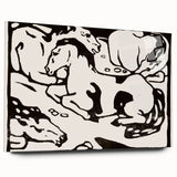 Expressionist Art - Resting Horses by Franz Marc