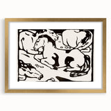 Expressionist Art - Resting Horses by Franz Marc