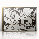 Expressionist Art - Resting Horses by Franz Marc