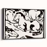 Expressionist Art - Resting Horses by Franz Marc