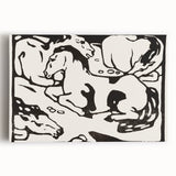 Expressionist Art - Resting Horses by Franz Marc