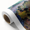 Tahitian Fisherwomen - Vibrant Modern Wall Art with Cultural Essence