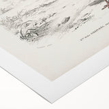 Romanticism Art: Crowned Pigeon (Goura) Illustration