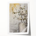 Minimalist Floral Living Room Wall Art – Modern Canvas & Prints