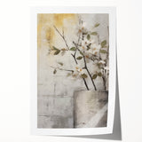 Minimalist Floral Living Room Wall Art – Modern Canvas & Prints
