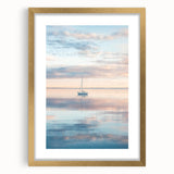 Abstract landscape artwork framed in gold, showcasing vibrant colors and intricate details, set against a textured mat. Ideal for modern home decor.