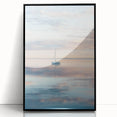 Abstract landscape artwork framed in black acrylic, showcasing vibrant colors and dynamic shapes, ideal for modern home decor and artistic interiors.