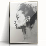 Framed abstract minimalist wall art featuring geometric shapes and a silver acrylic finish, enhancing modern decor with elegance and sophistication.