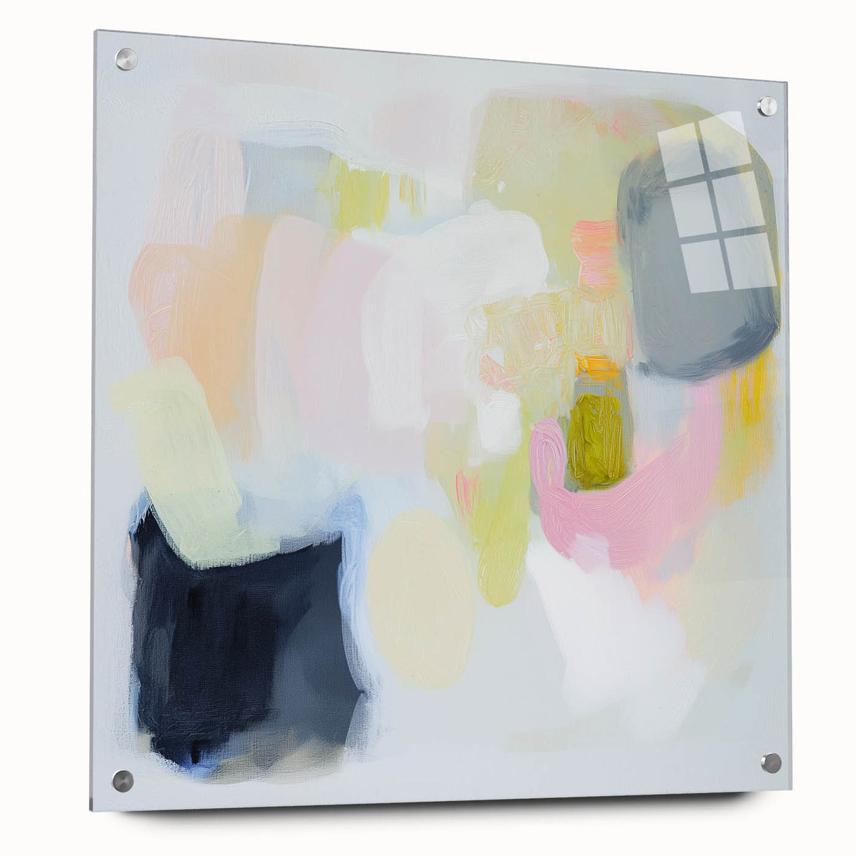 Modern Abstract Wall Art – Playful Pastel Color Canvas Print