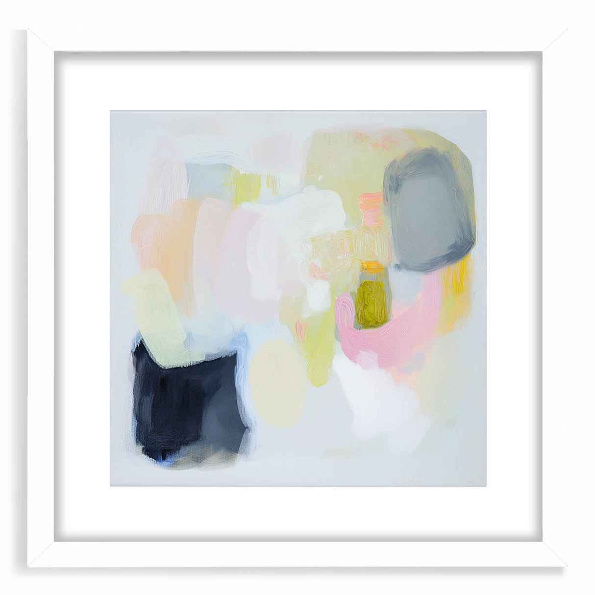 Modern Abstract Wall Art – Playful Pastel Color Canvas Print
