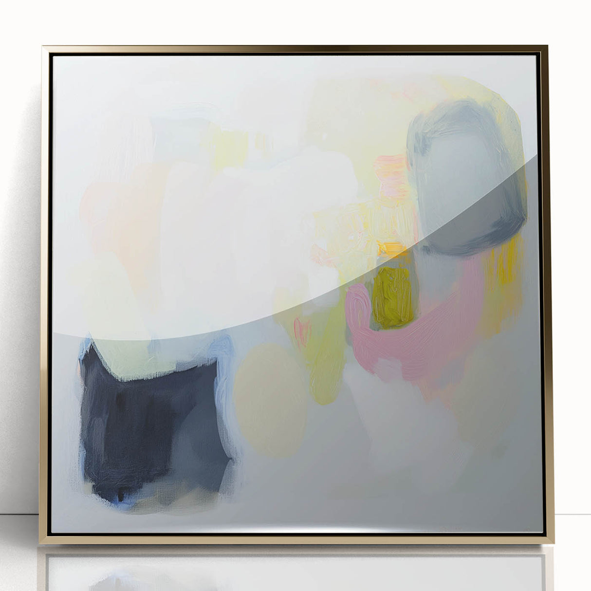 Modern Abstract Wall Art – Playful Pastel Color Canvas Print