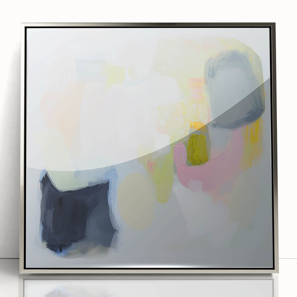 Modern Abstract Wall Art – Playful Pastel Color Canvas Print