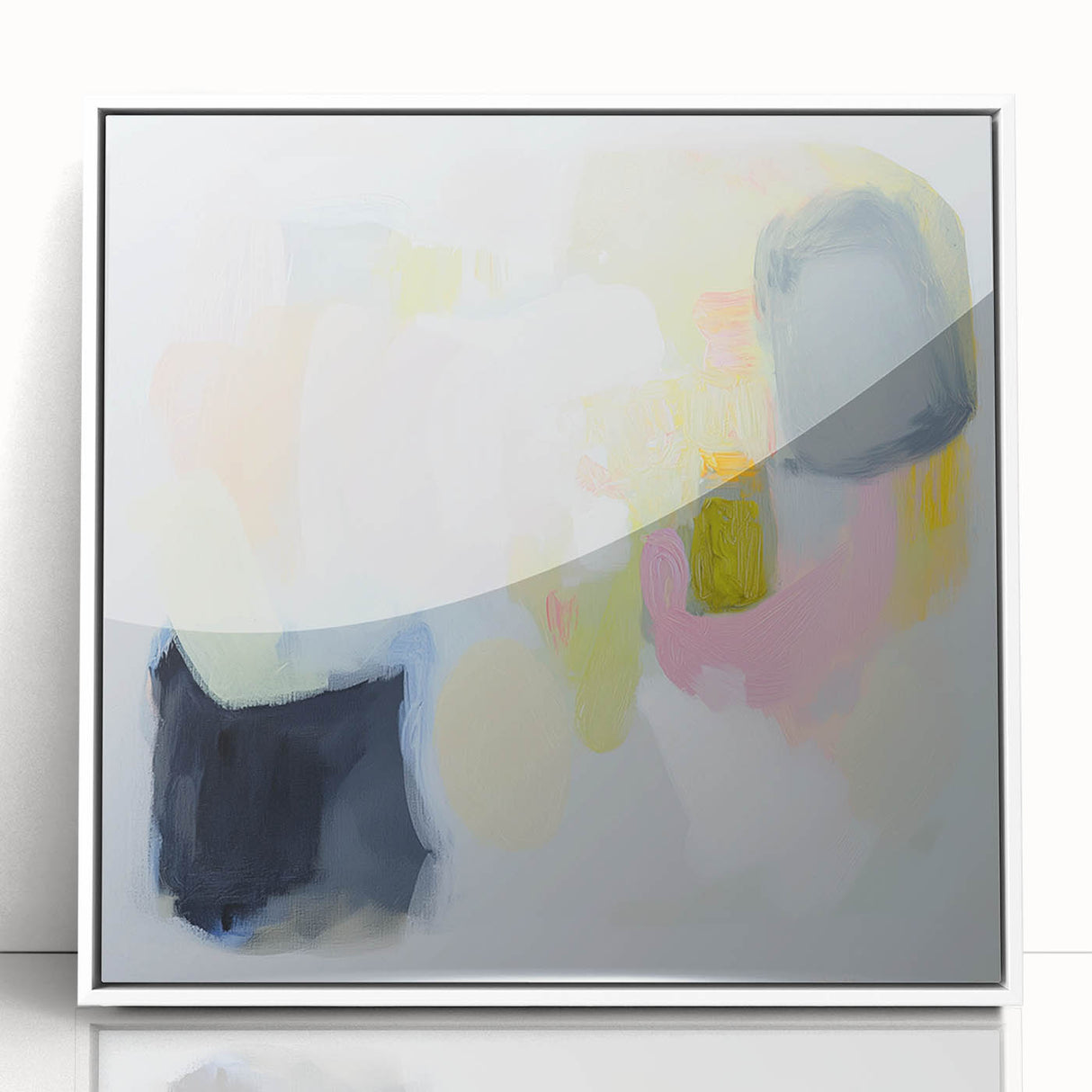 Modern Abstract Wall Art – Playful Pastel Color Canvas Print