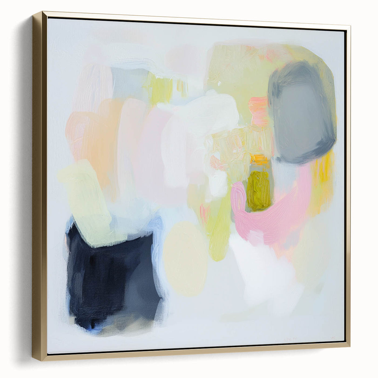 Modern Abstract Wall Art – Playful Pastel Color Canvas Print