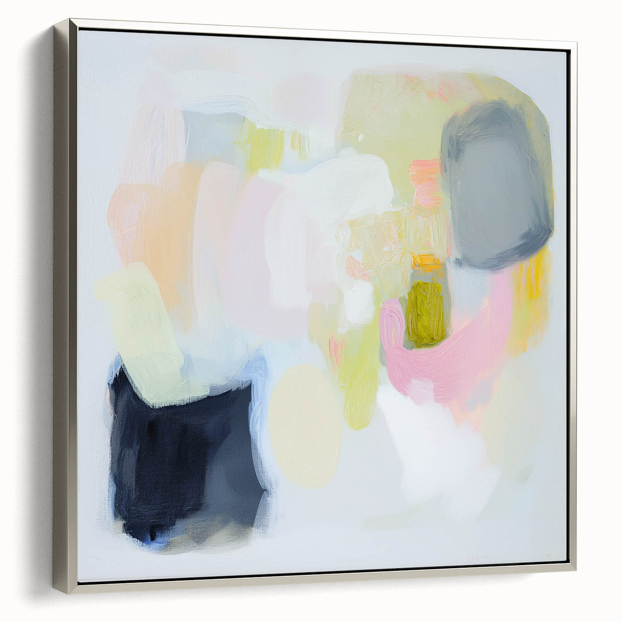 Modern Abstract Wall Art – Playful Pastel Color Canvas Print