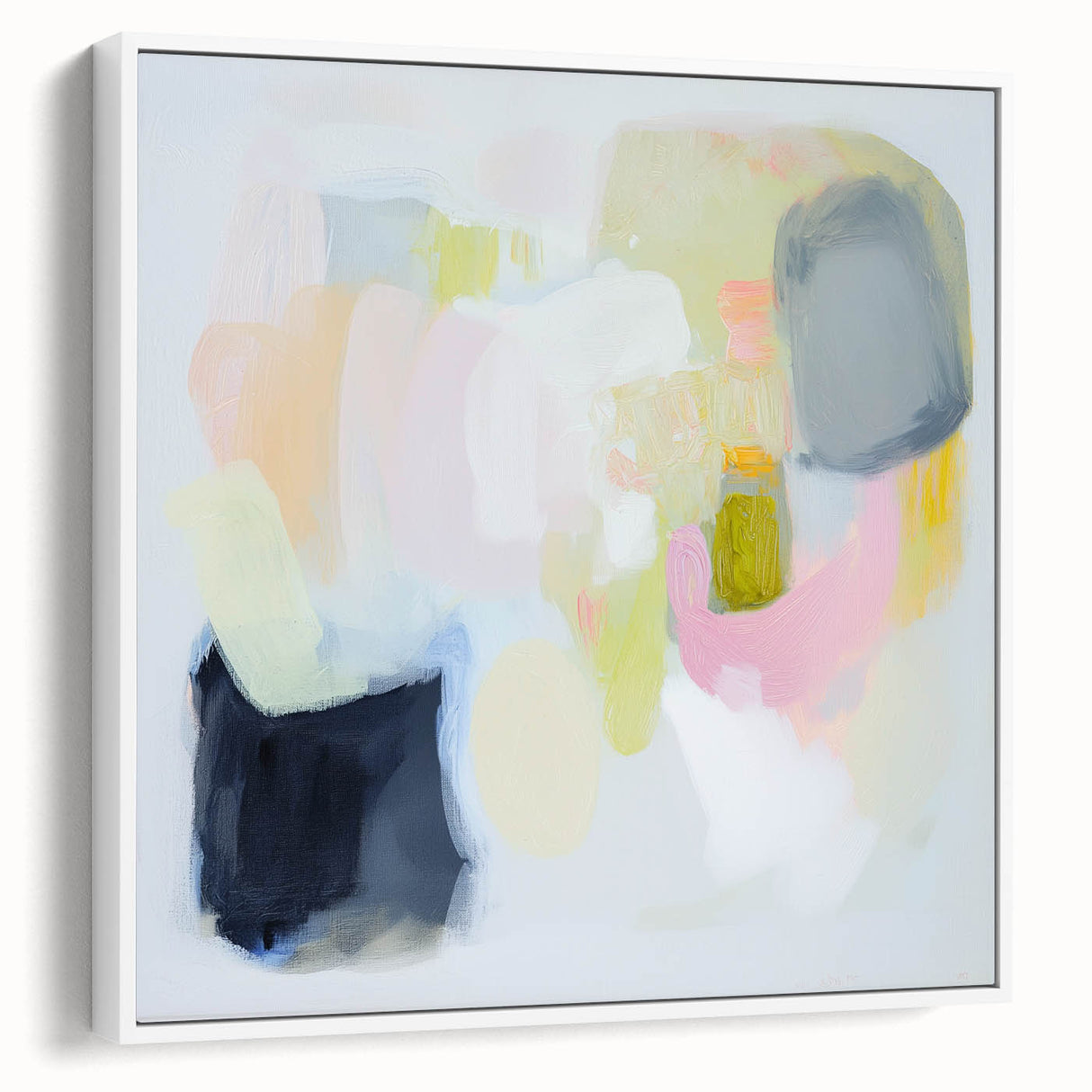 Modern Abstract Wall Art – Playful Pastel Color Canvas Print
