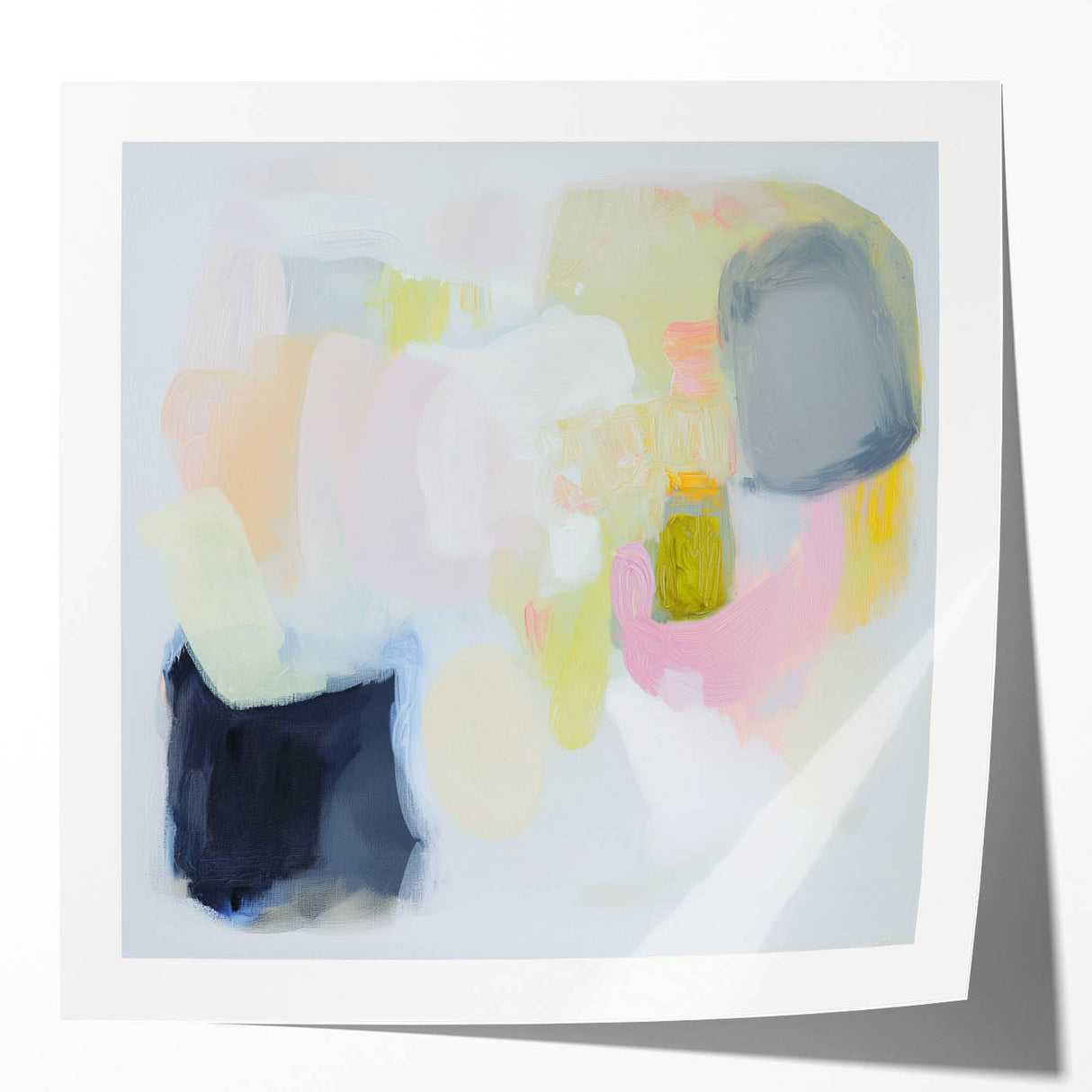 Modern Abstract Wall Art – Playful Pastel Color Canvas Print