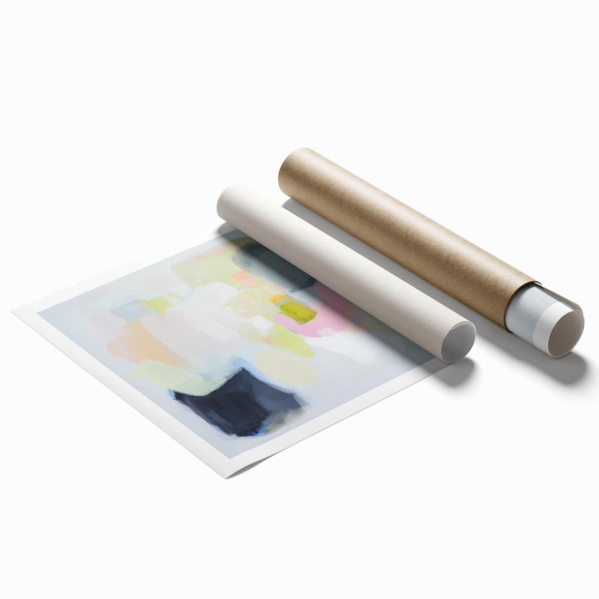 Modern Abstract Wall Art – Playful Pastel Color Canvas Print
