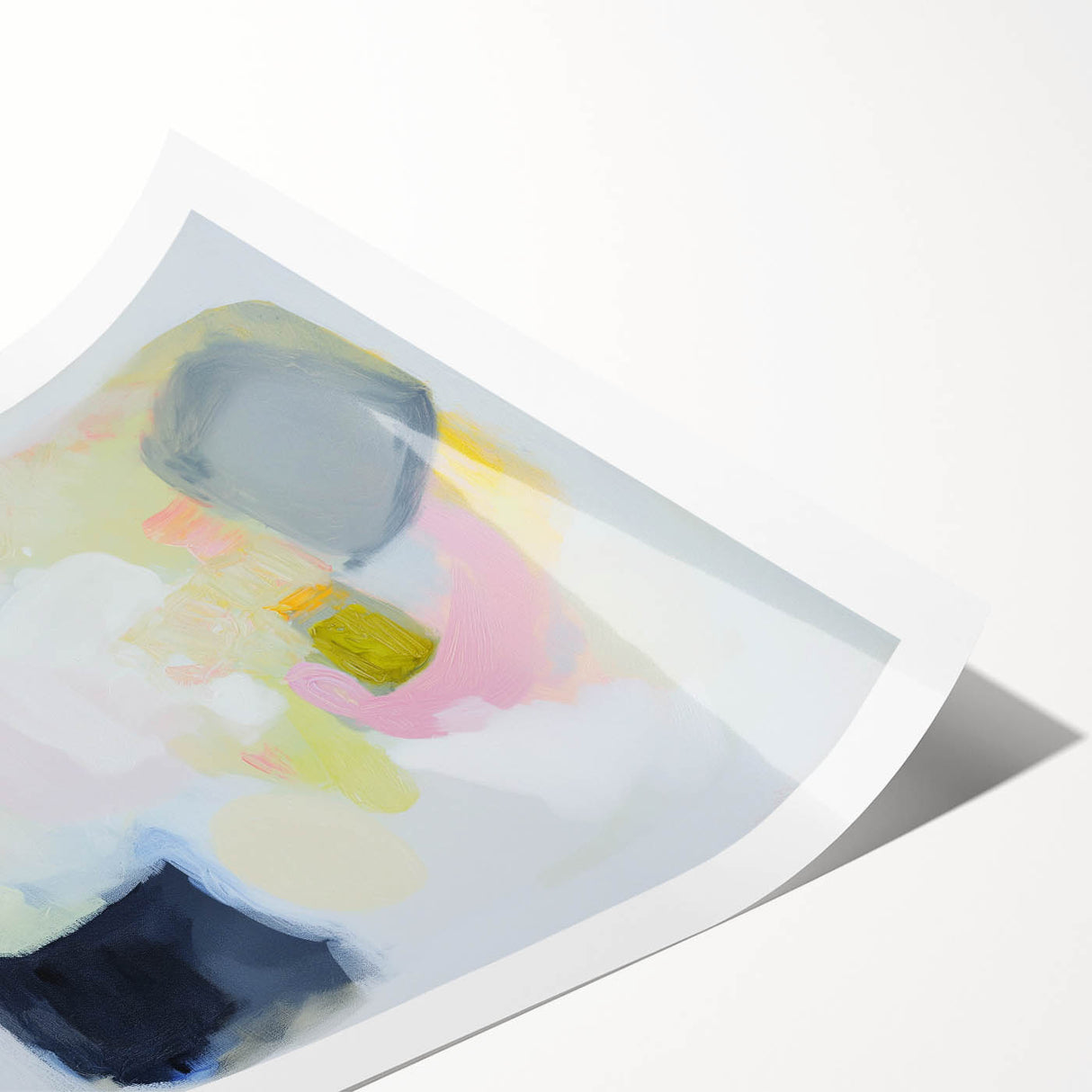 Modern Abstract Wall Art – Playful Pastel Color Canvas Print