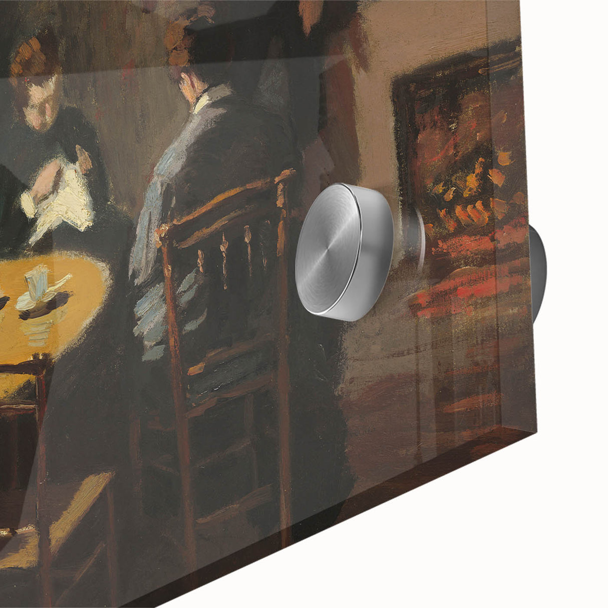 Impressionist Interior Scene - After Dinner by Claude Monet Print