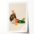 Cozy Reading Time Girls Room Wall Art – Kids Room Art Print