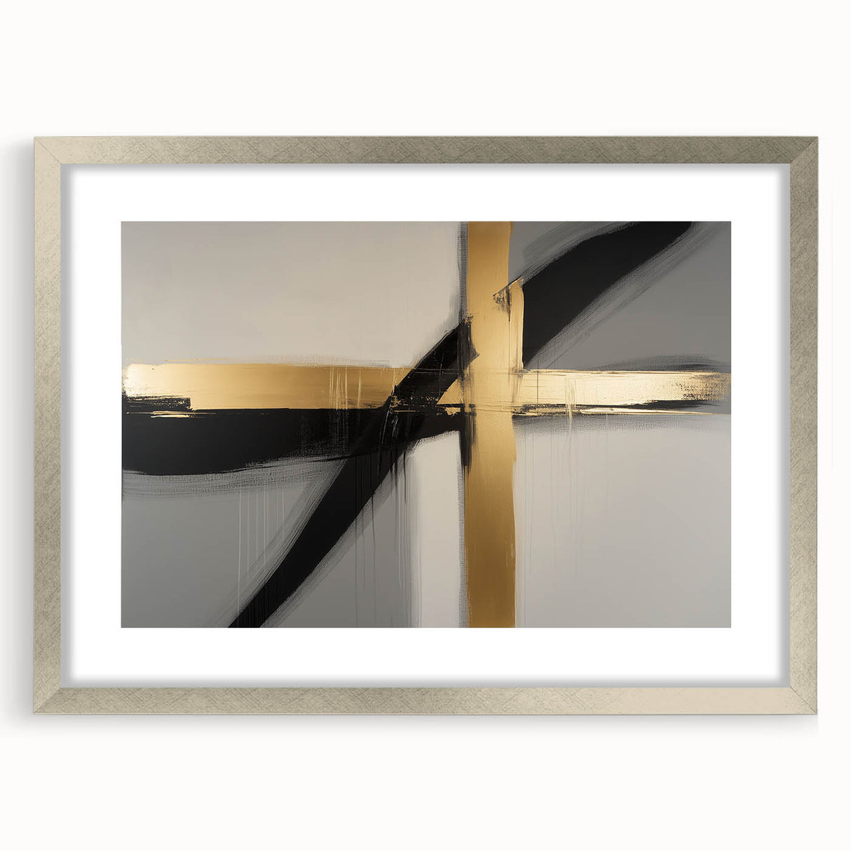 Bold Minimalist Abstract Wall Art – Modern Canvas & Framed Print