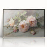 Framed acrylic artwork showcasing vibrant abstract floral designs in silver tones, ideal for modern home decor, enhancing any living space with elegance.