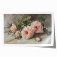 Abstract floral design rolled print showcasing vibrant colors and intricate patterns, ideal for home decor or art display, packaged securely for delivery.