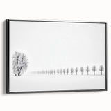 Framed abstract landscape canvas art showcasing a vibrant blend of colors, set against a sleek black frame, ideal for modern home decor. Perfect for adding a contemporary touch to living spaces.