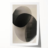 Abstract minimalist wall art print showcasing soft pastel colors and geometric shapes, elegantly rolled and ready for framing, perfect for modern home decor.
