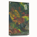 Expressionist Art - Resting Hunter with Two Reclining Men