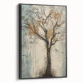 Framed canvas artwork showcasing vibrant abstract floral designs in a black frame, highlighting colorful blooms and intricate details, perfect for modern decor.