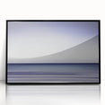 Framed acrylic artwork showcasing an abstract landscape design with black accents, perfect for modern home decor. Ideal for adding a contemporary touch to living spaces.