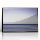 Framed acrylic artwork showcasing an abstract landscape design with black accents, perfect for modern home decor. Ideal for adding a contemporary touch to living spaces.