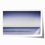 Abstract landscape art print in vibrant shades of blue and green, showcasing fluid shapes and textures, rolled and ready for display in a protective tube. Ideal for modern home decor and art enthusiasts seeking unique wall art options.