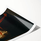 Baroque Candlelight Reflection: Antique Wall Art with Elegance