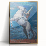 Expressionist Art - Rider by the Seashore by Cyprián Majerník
