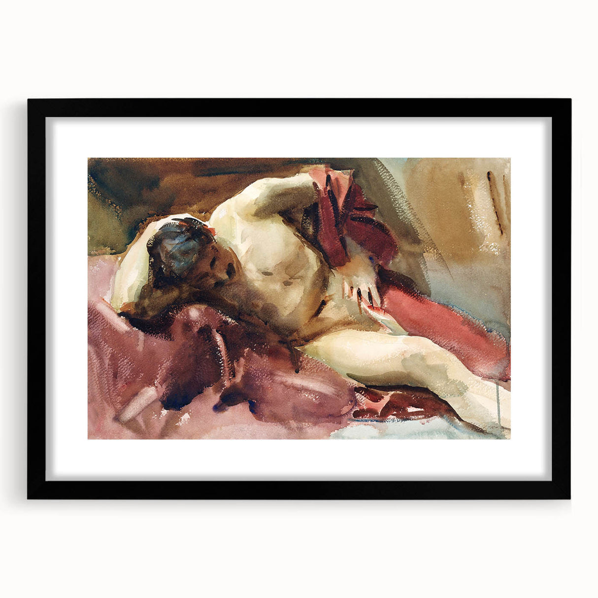 Impressionist Figure Study - Italian Model by John Singer Sargent Print