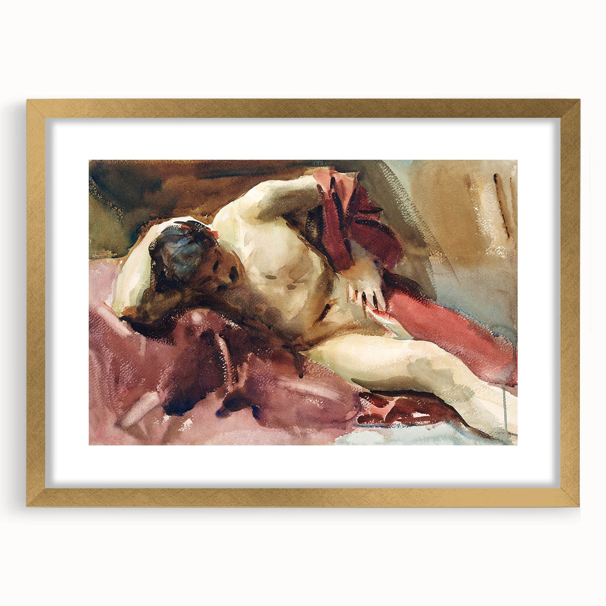 Impressionist Figure Study - Italian Model by John Singer Sargent Print