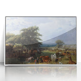 Famous Romantic Era Art: Lord Rivers' Stud Farm by Jacques–Laurent Agasse