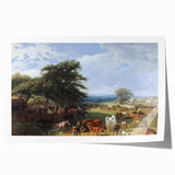 Famous Romantic Era Art: Lord Rivers' Stud Farm by Jacques–Laurent Agasse