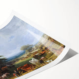 Famous Romantic Era Art: Lord Rivers' Stud Farm by Jacques–Laurent Agasse