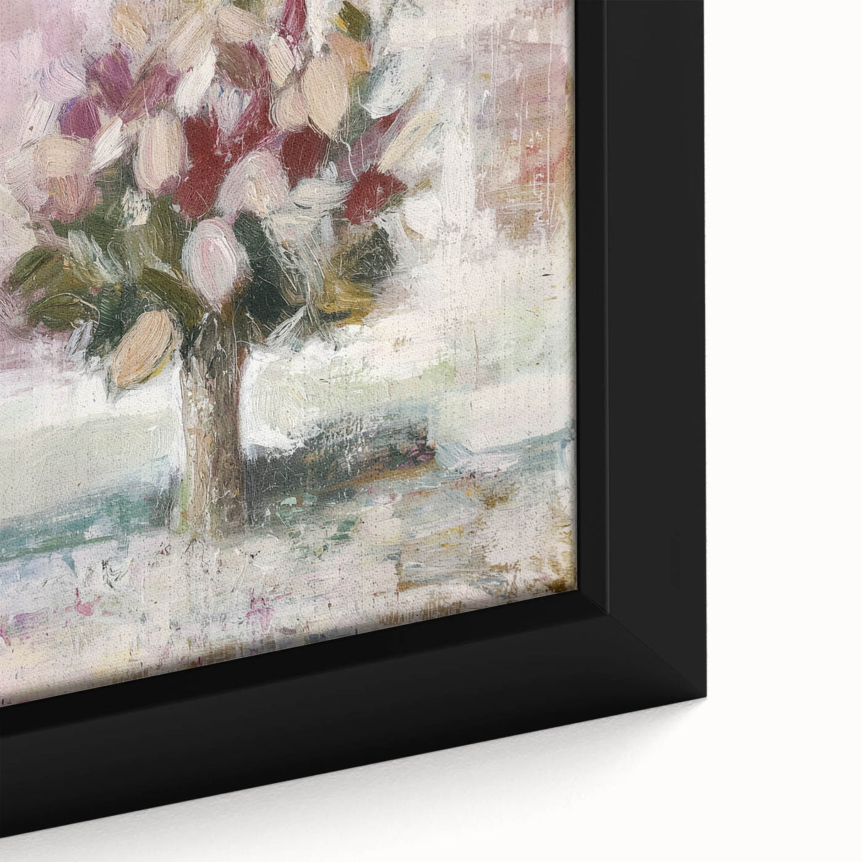 Elegant Dining Room Wall Art - Contemporary Tree Canvas Print