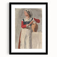 Impressionist Portrait Wall Art - Degas' Italian Woman with Water Jug Print