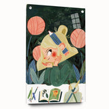Creative Art Girl Girls Room Wall Art – Kids Room Art Print