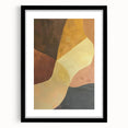 Abstract minimalist wall art framed in black with a white mat, showcasing a modern design that enhances contemporary decor, perfect for living spaces or offices.