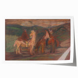 Expressionist Art - Riders by Arnold Peter Weisz-Kubínčan