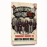 Lynyrd Skynyrd God & Guns Tour Poster – Retro Rock Wall Art