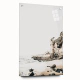Large abstract wall art on acrylic glass depicting vibrant summer colors, ideal for bedroom or dining room decor.